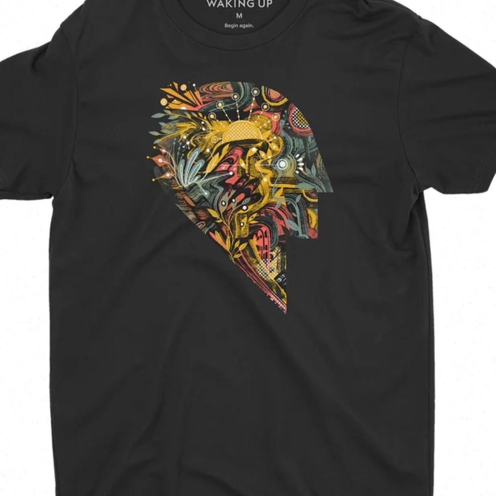 Black Artistic Graphic Tee